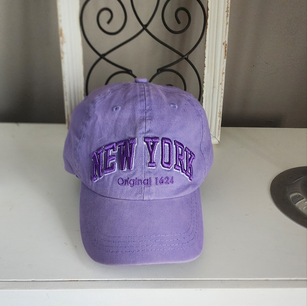 Purple New York Womens Baseball Cap